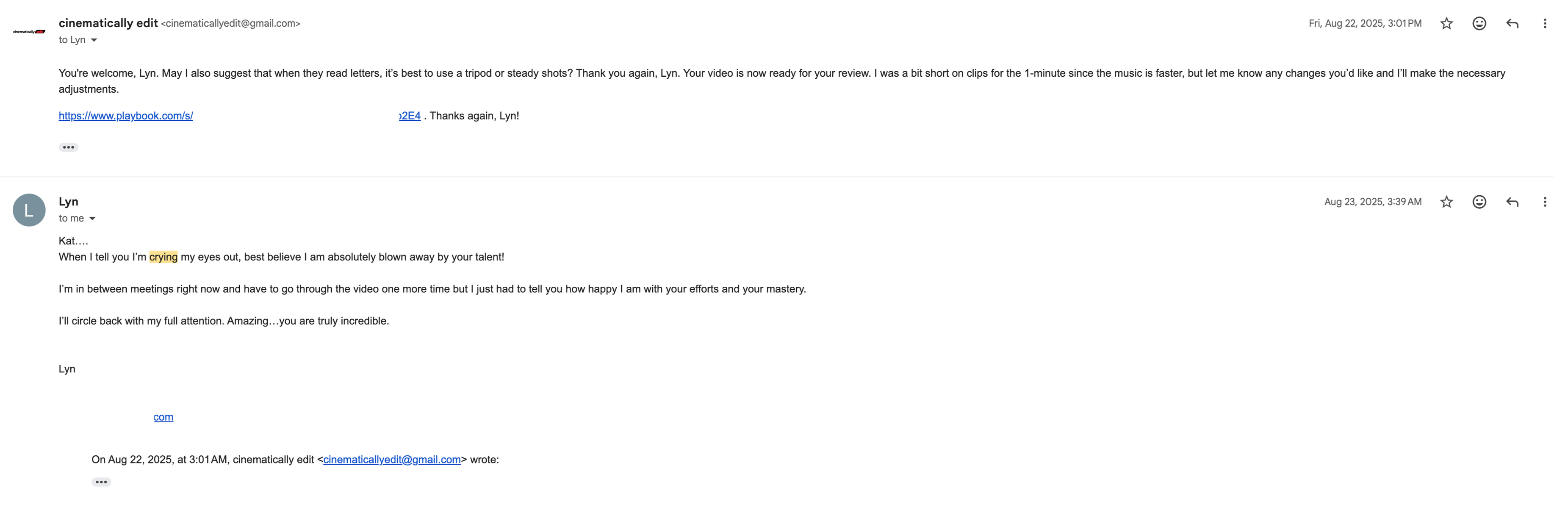 CINEMATICALLY EDIT REVIEWS CINEMATICALLY EDIT REVIEWS